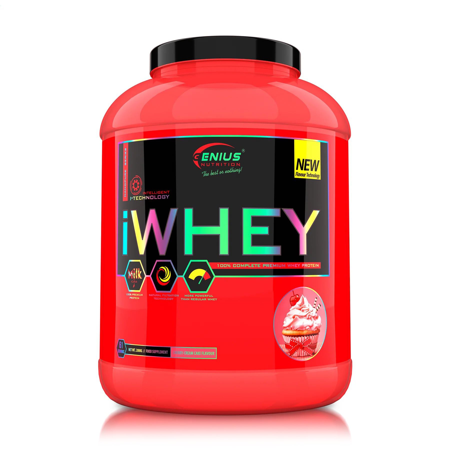 Протеїн Genius Nutrition iWhey Вишня, в порошку, 2 кг